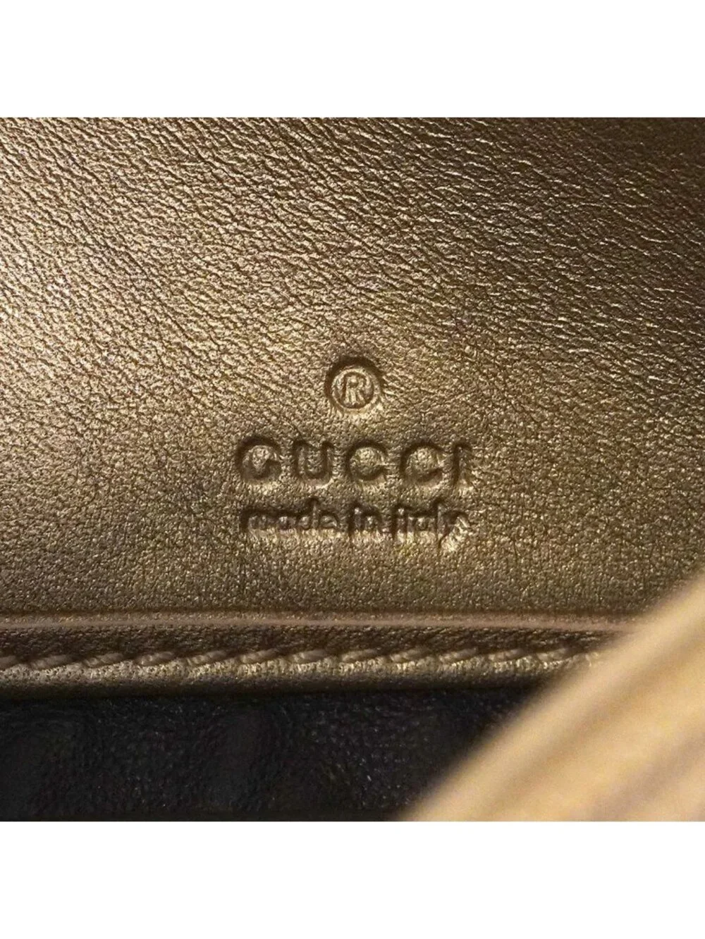 Gucci Wallet Micro Guccissima Leather Brown Gold